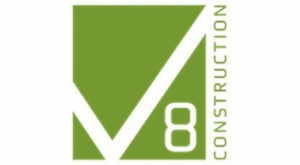 V8 construction logo